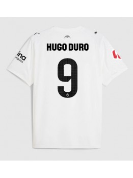 Billige Valencia Hugo Duro #9 Hjemmedrakt 2025-26 Kortermet